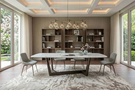 Art oblong dining table by Bonaldo