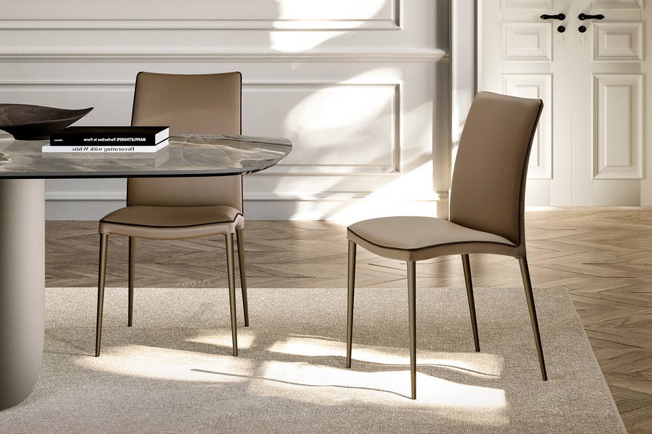 Asia edge dining chair designed by eforma