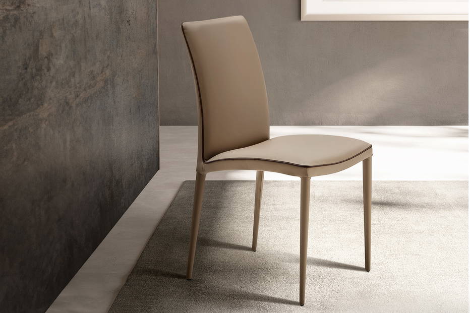 Asia edge upholstered dining chair designed by eforma