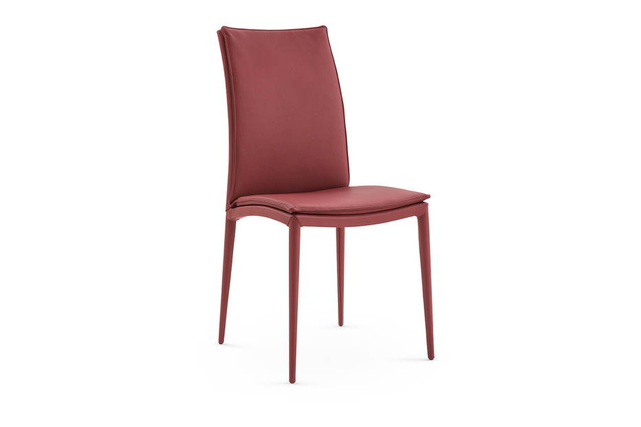 Asia soft upholstered dining chair by eforma