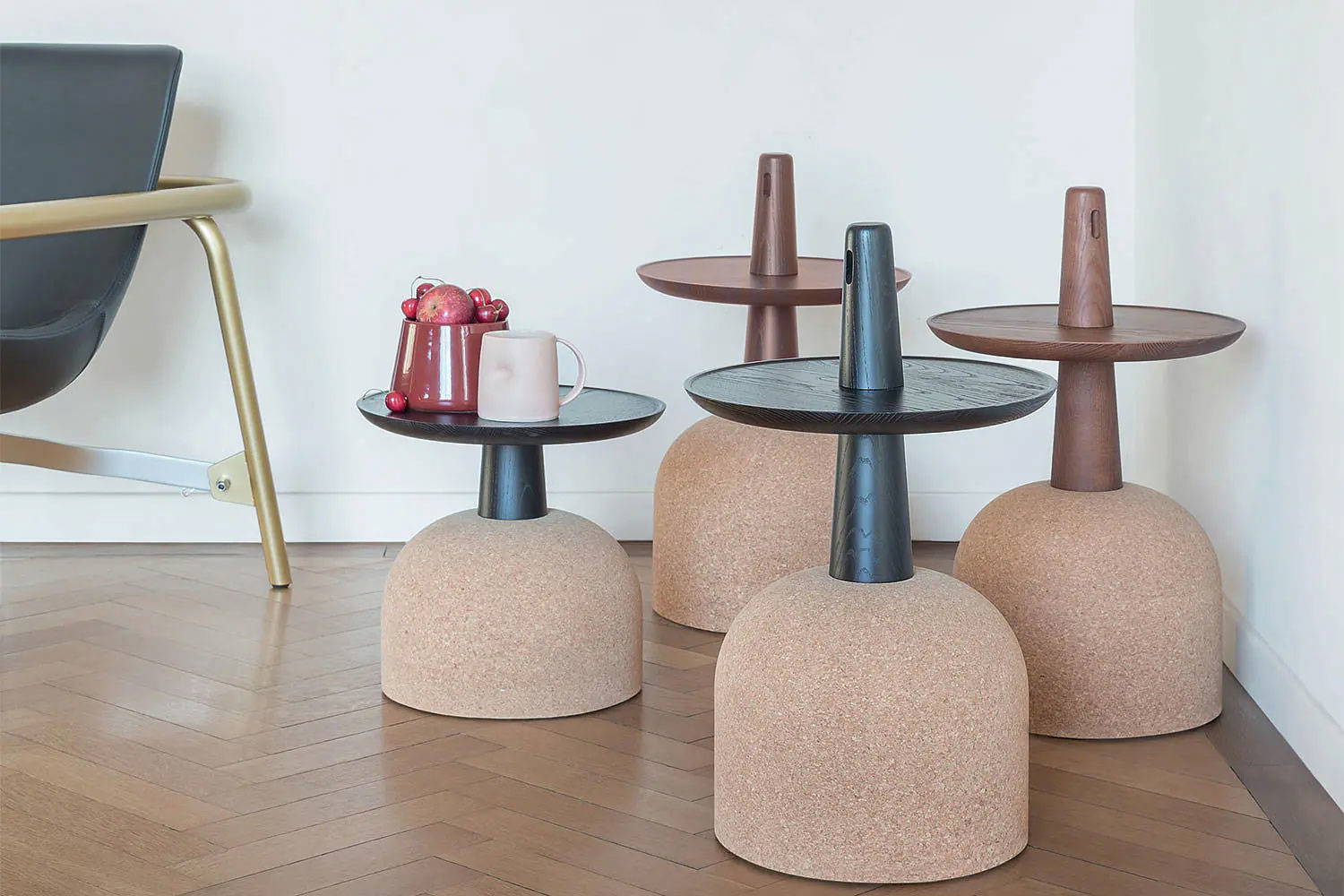 Assemblage end tables by Bonaldo