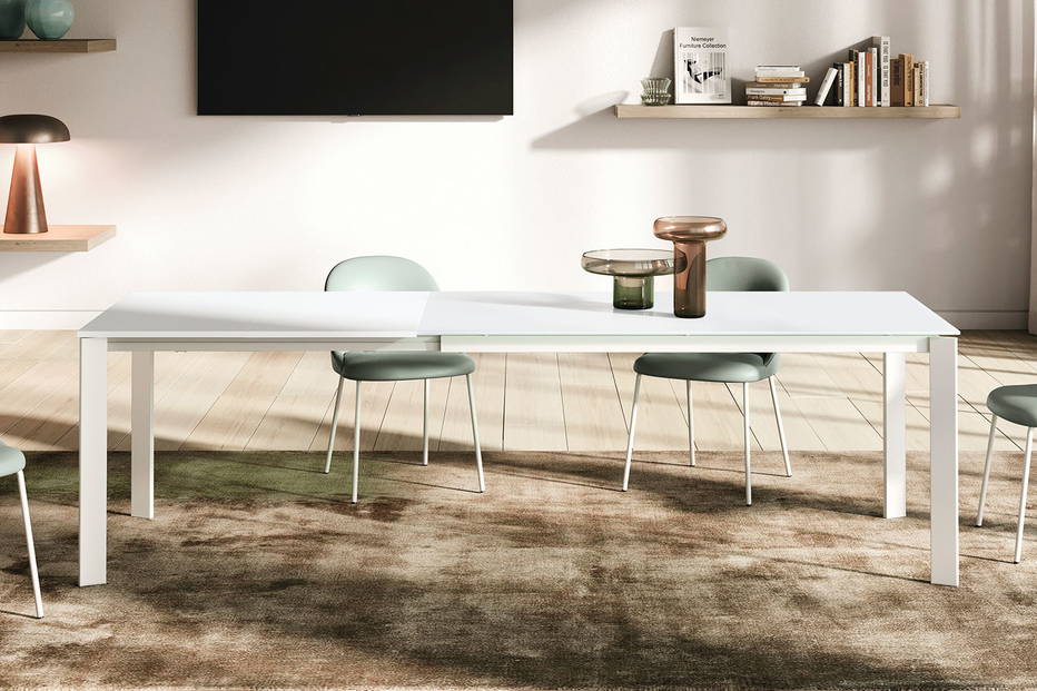 Aster extension dining table is available in three sizes