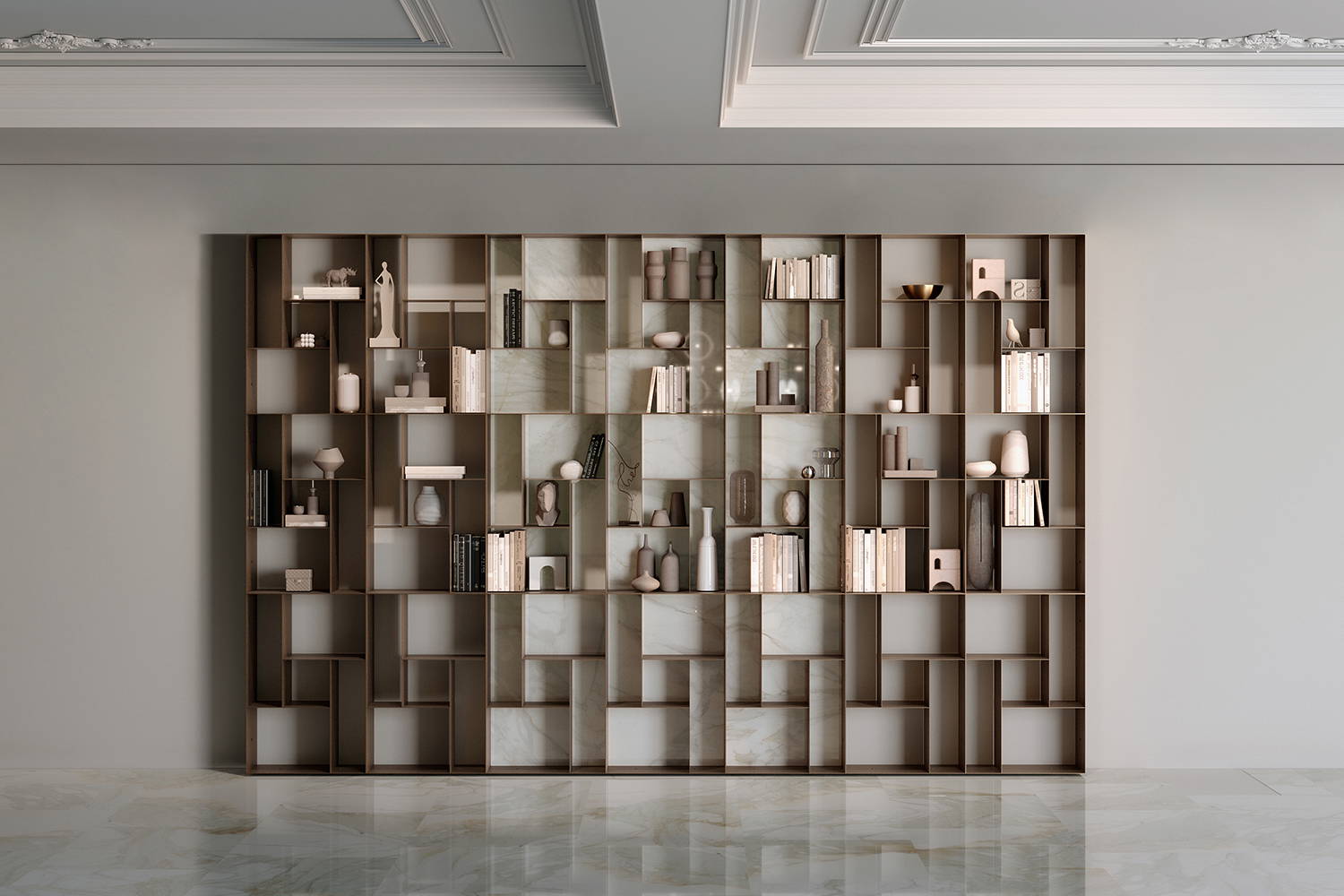 Atena Modular Bookcase by Bontempi Casa | room service 360°