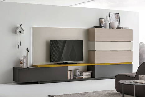 Atlante AT121 wall unit with optional LED lights