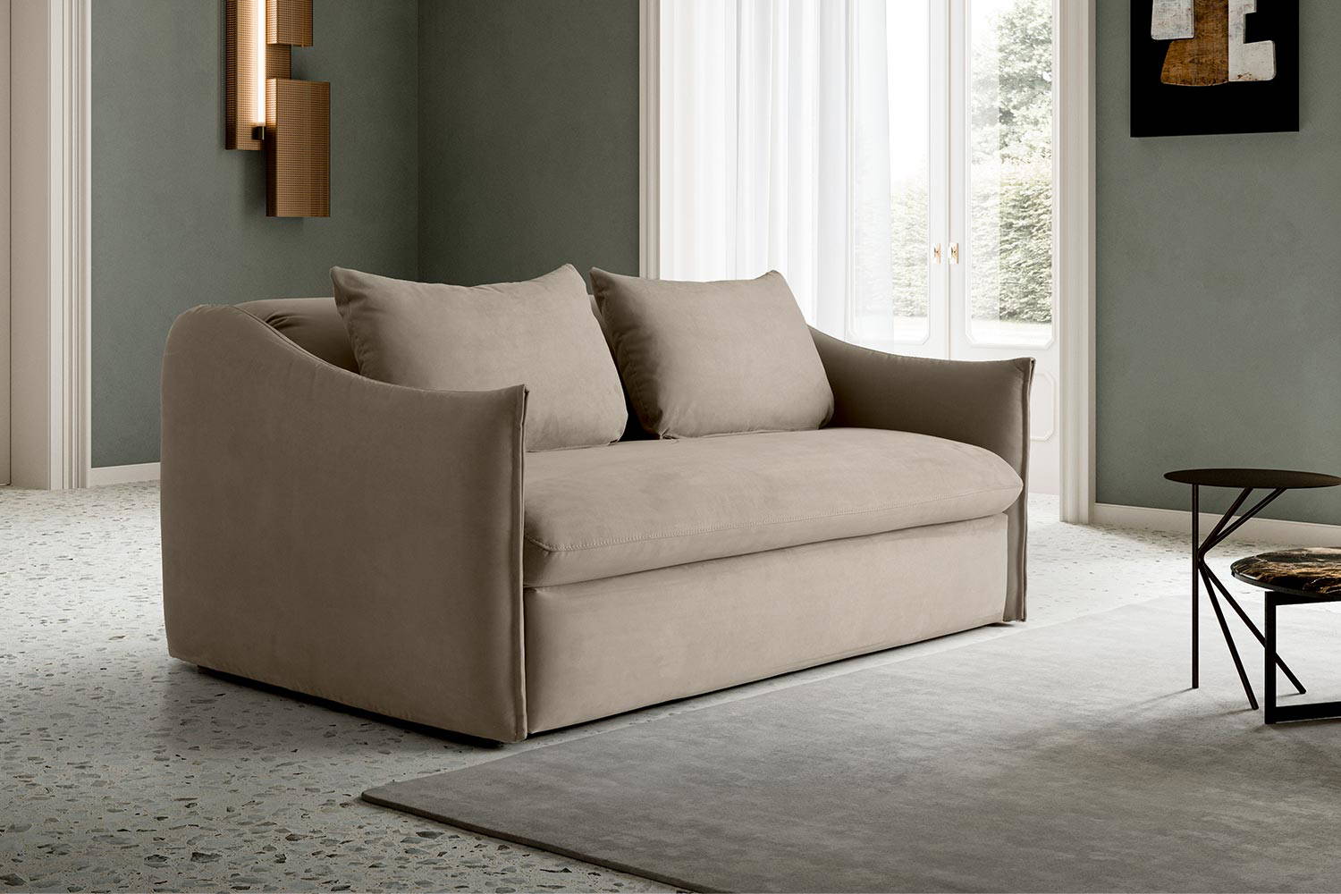 Aurora sleeper sofa by Nicoline Italia