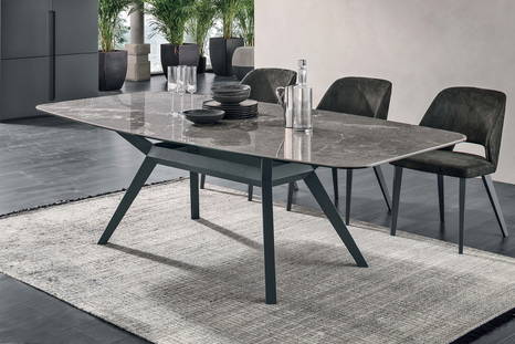 Avalon Ceramic Dining Table by Tomasella