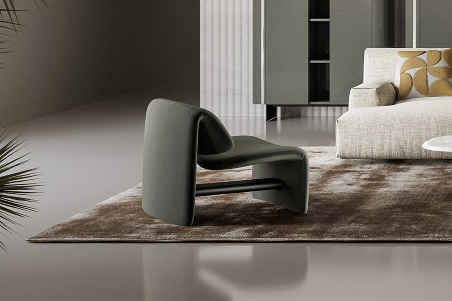 Avant-Garde Lounge Chair designed by Fabrice Berrux