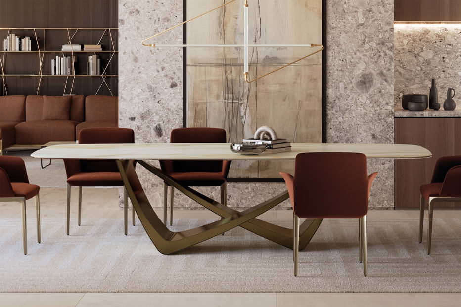 Bach Ceramic Dining Table Quickship