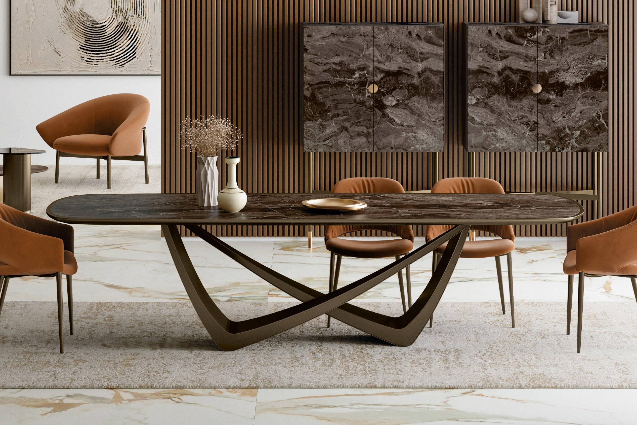 Bach Elite Dining Table by Bontempi