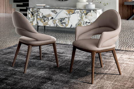 Baia Dining Chairs by Ozzio Italia