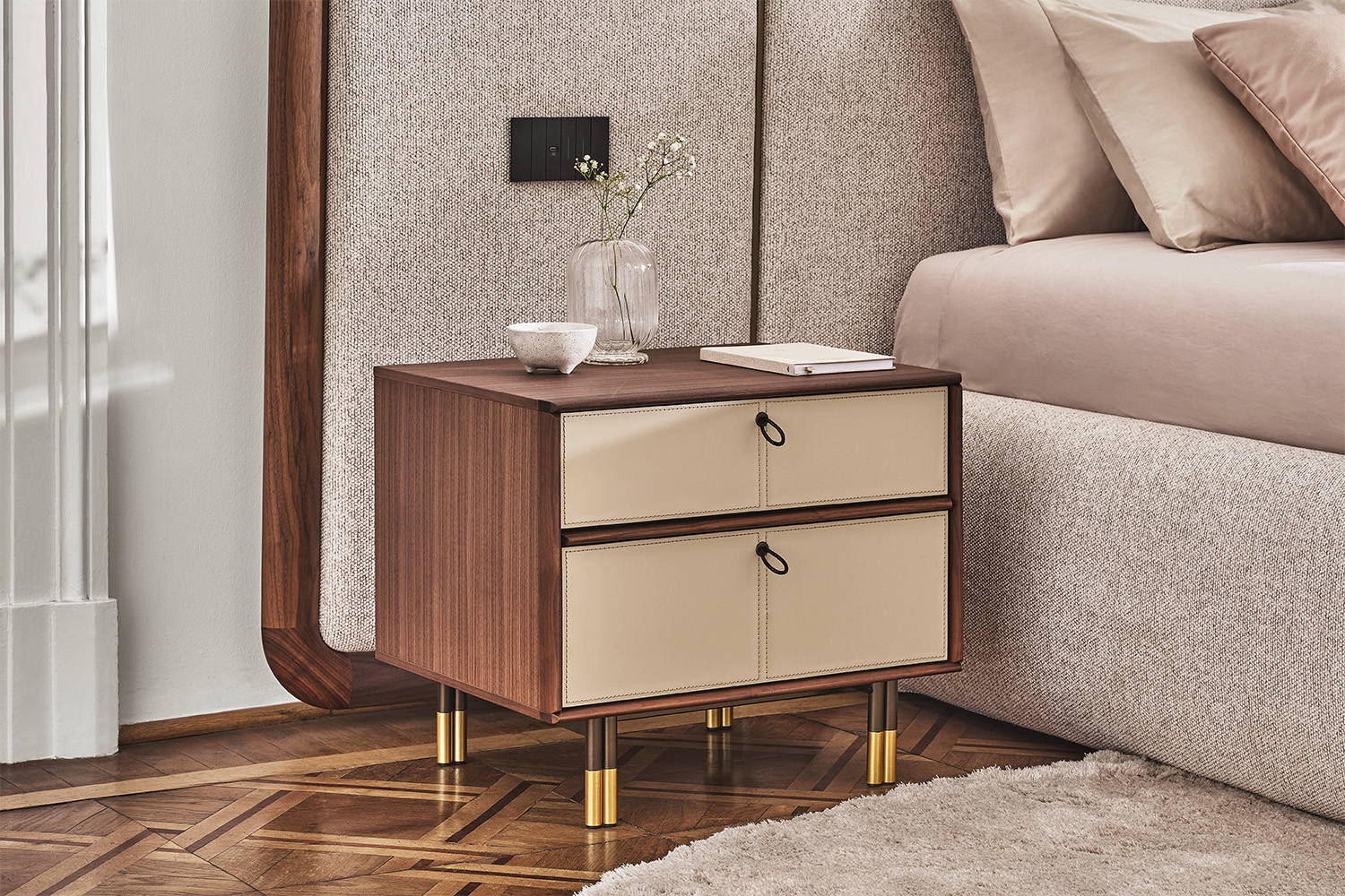 Bayus 2-Drawer Nightstand