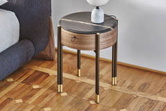 Bayus Round Nightstand by Porada