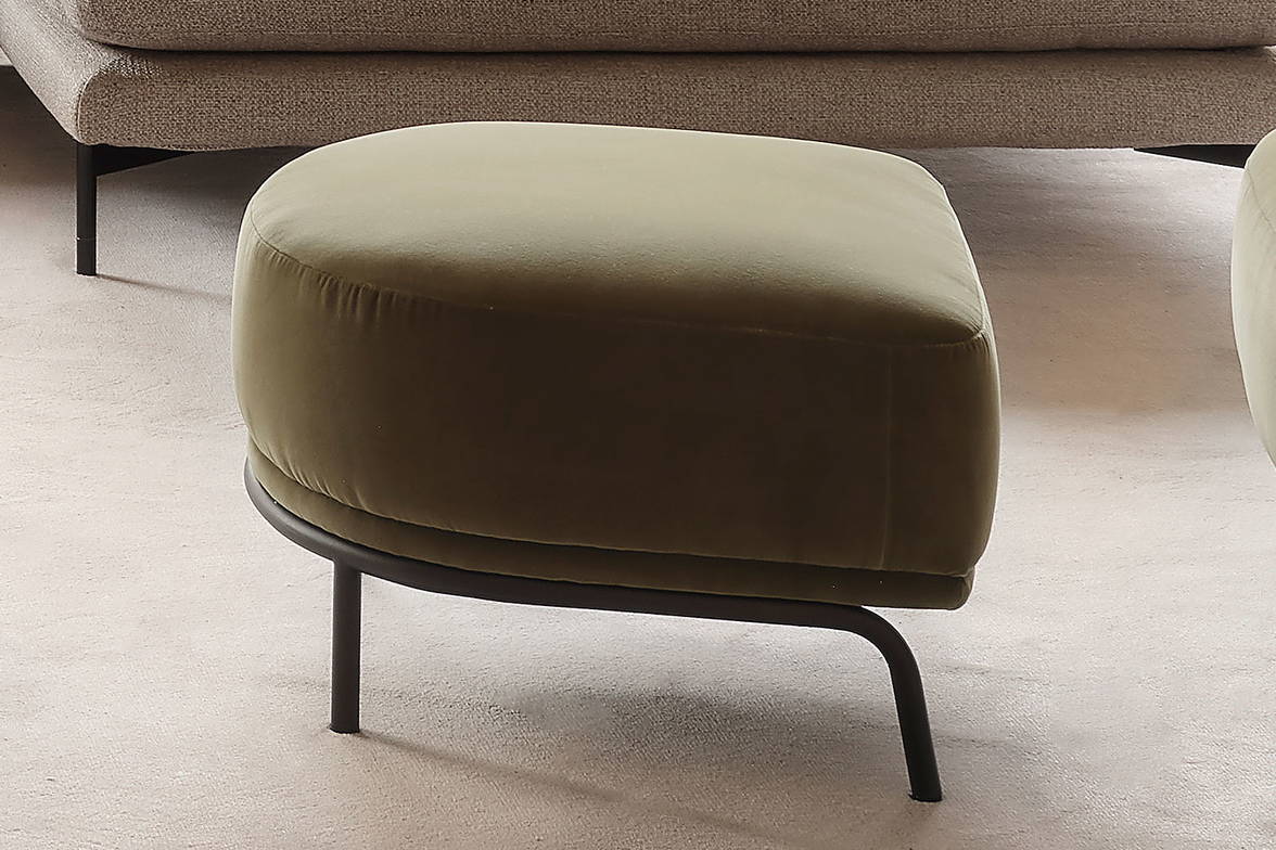 The Bea Half Moon Footstool. The Bea Half Moon Footstool.