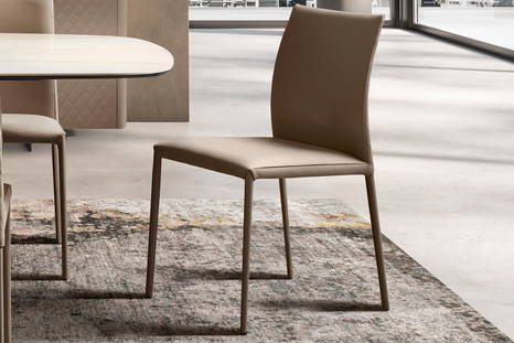 Bea upholstered dining chair designed by Antoy Filips for eforma