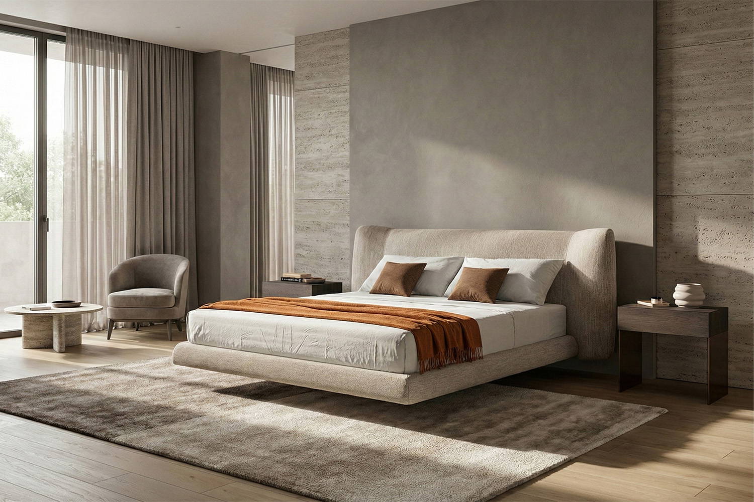 The Bed-In bed with Class nightstands.