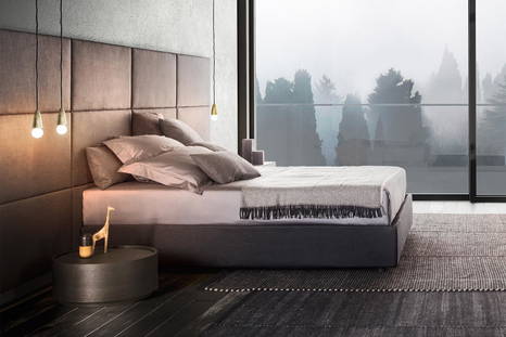 Beta Panel bed by Pianca