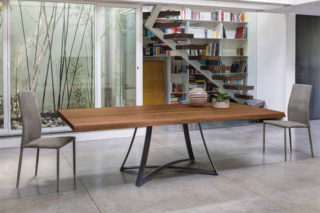 Big Bang Dining Table with Renee dining chairs.