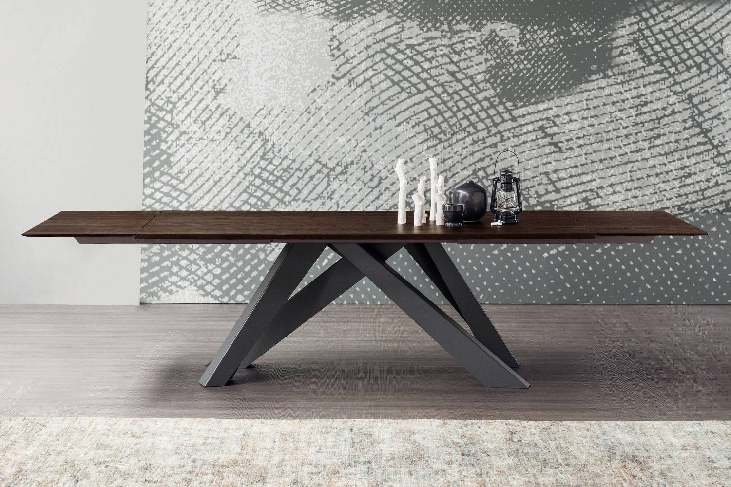 Big Extension Wood Table