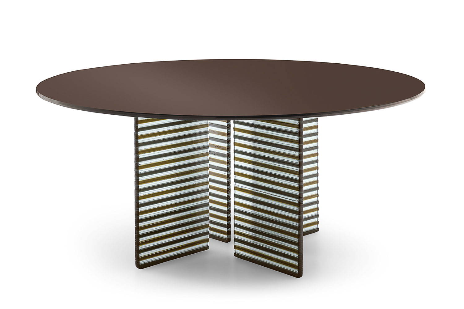 The Big Wave Round Dining Table by Roberto and Palomba Ludovica for Fiam.