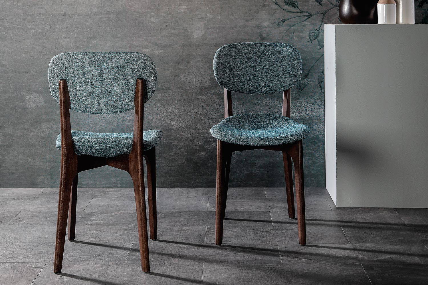  Bikini Wood dining chairs by Tonin Casa front and back view