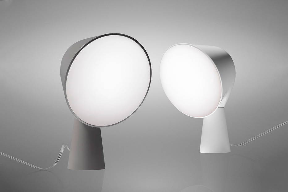 Binic table lamps in white and anthracite colors