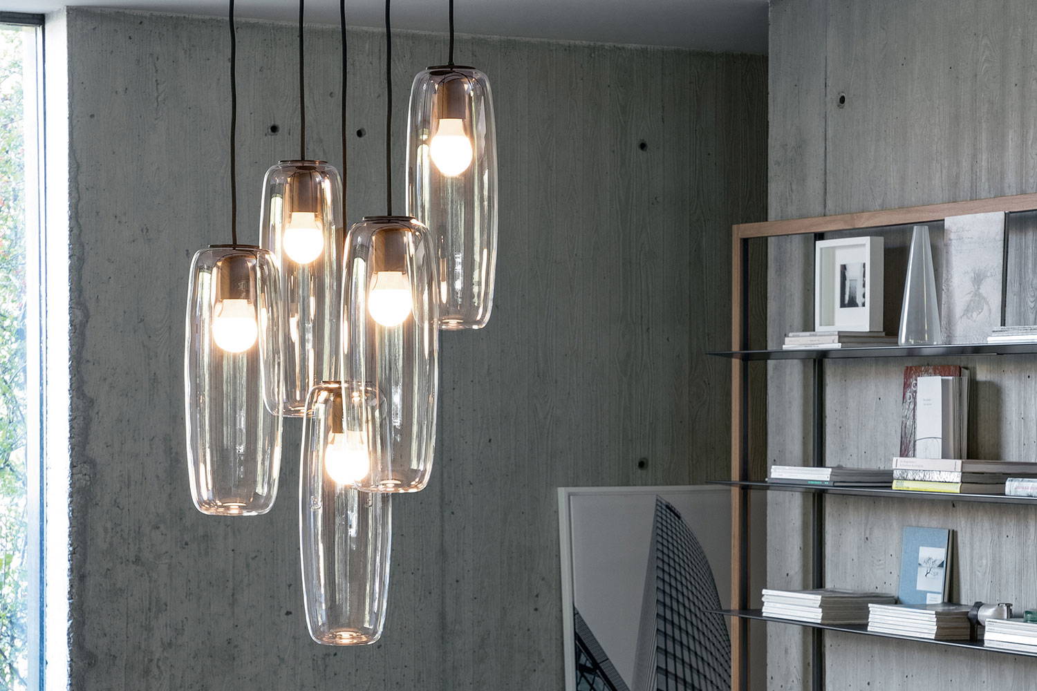 Bio-S 5-pendant Suspension Light Display Model