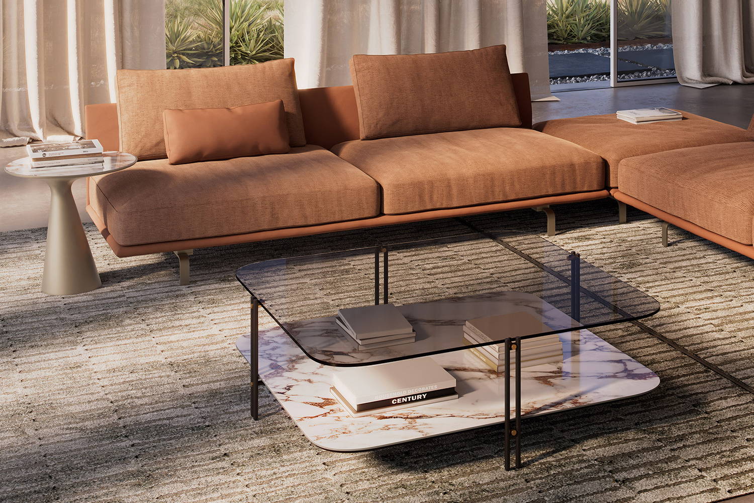 B＆B Italia ファットファット ラックセンターテーブル Biplane Coffee Table by Cattelan Italia | room service 360°
