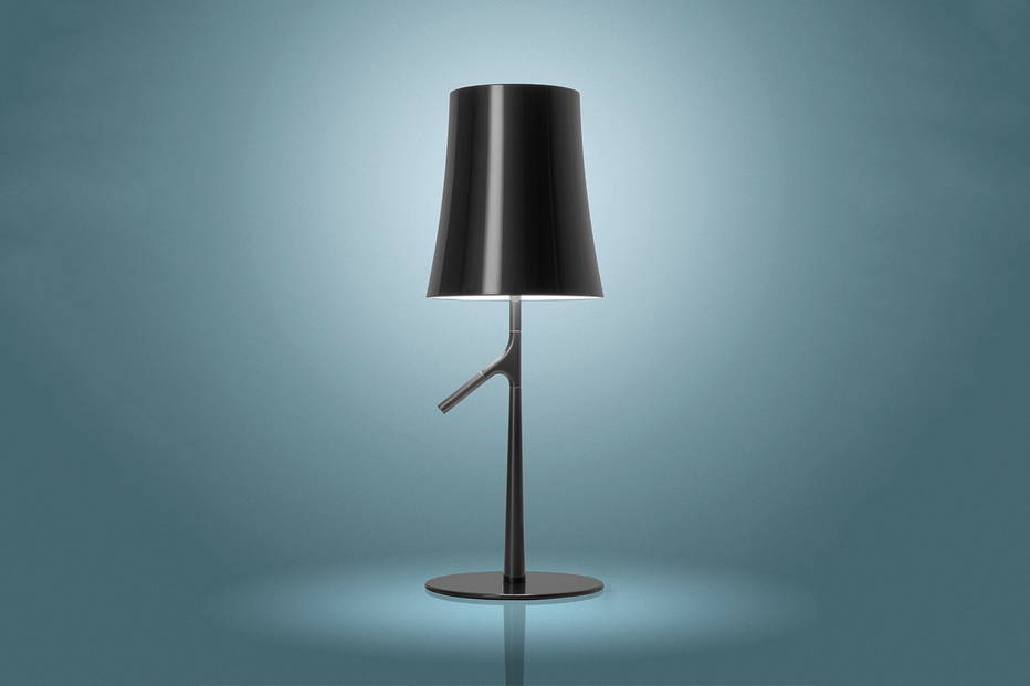 Birdie table lamp in graphite color