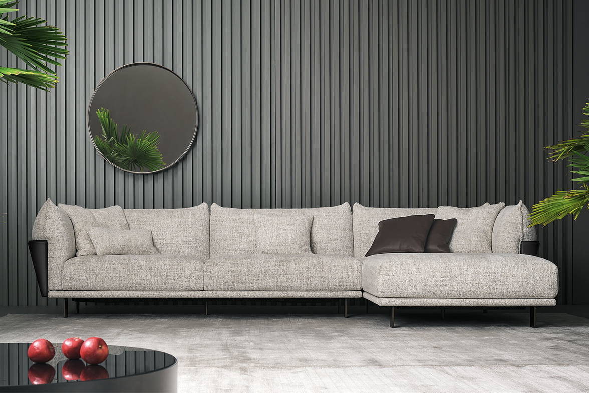 The Blend Sectional Sofa with Chaise by Giuseppe Viganò for Bonaldo. The Blend Sectional Sofa with Chaise by Giuseppe Viganò for Bonaldo.