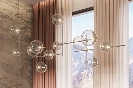 Bloom chandeliers by Cattelan Italia.