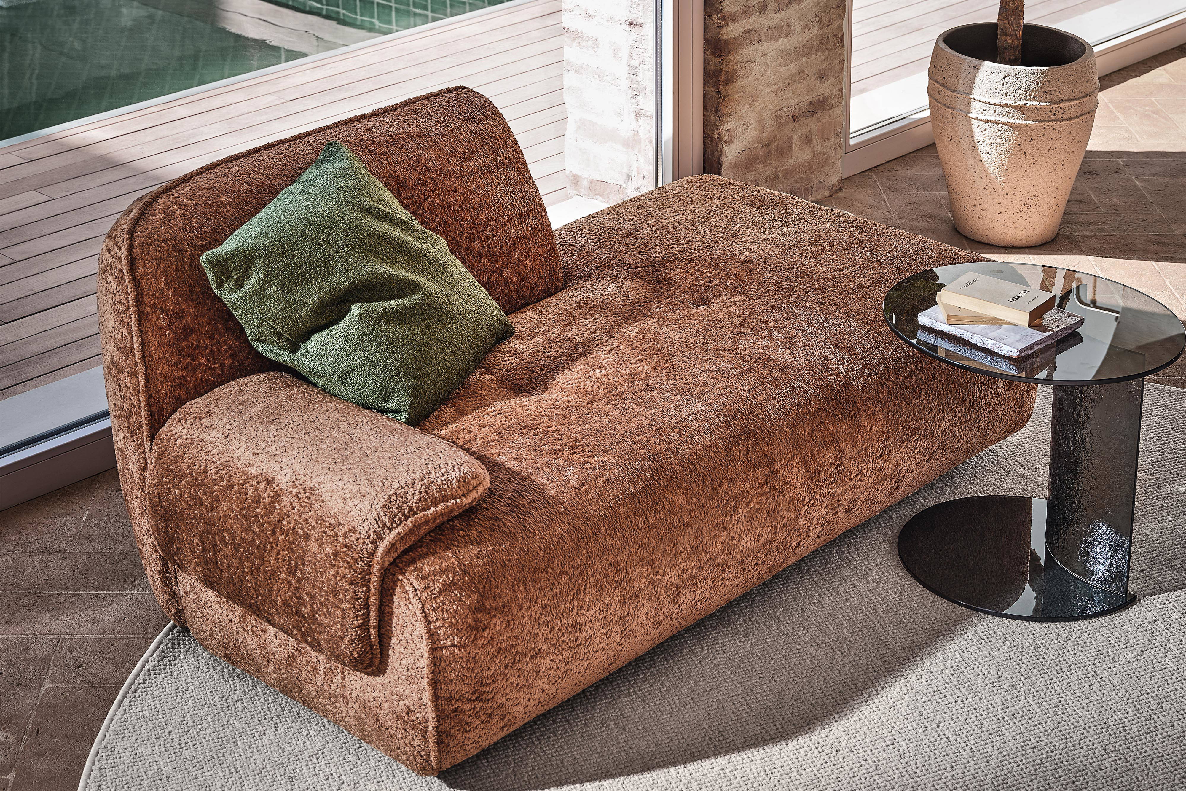 The Boero Chaise Lounge is made in Italy.