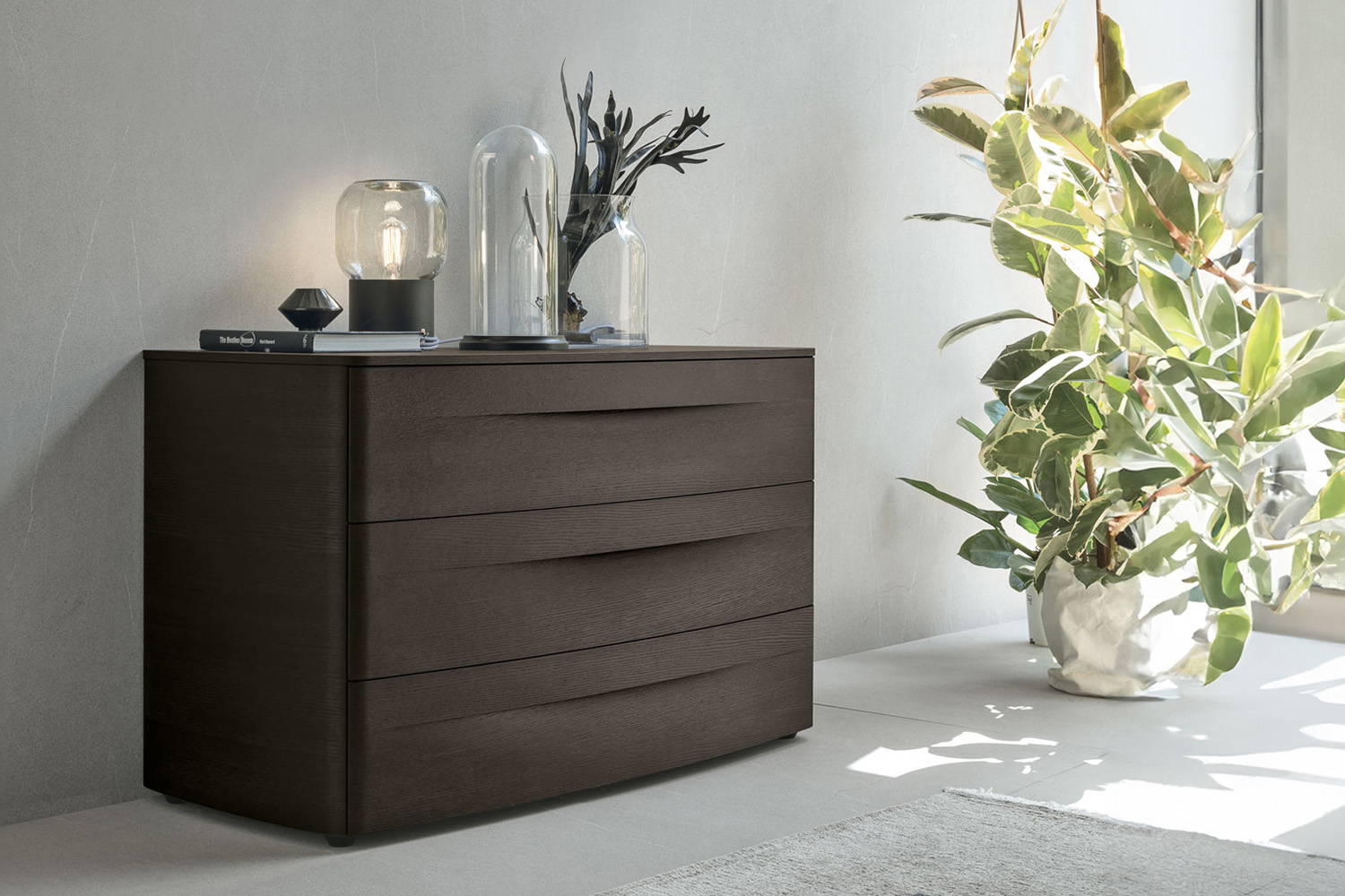 Bogart Dresser in mocha oak wood