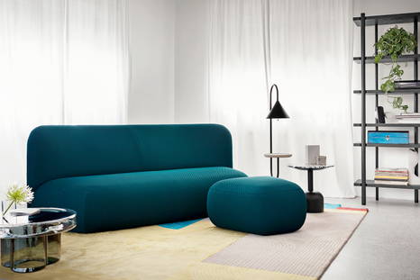 Botera Sofa is available in a variety of upholstered fabrics