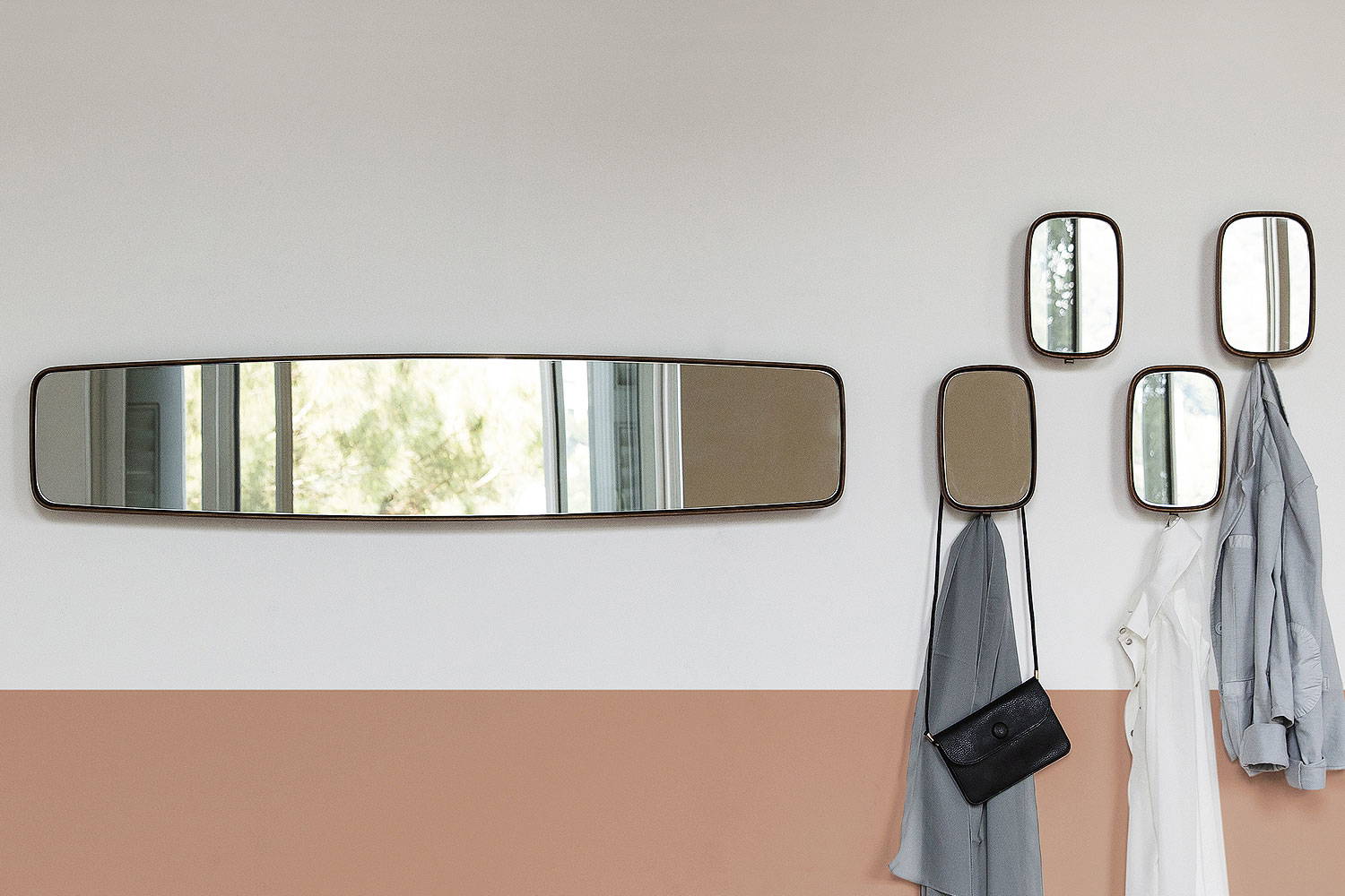 Botero 1 and 2 wall mirrors by Porada