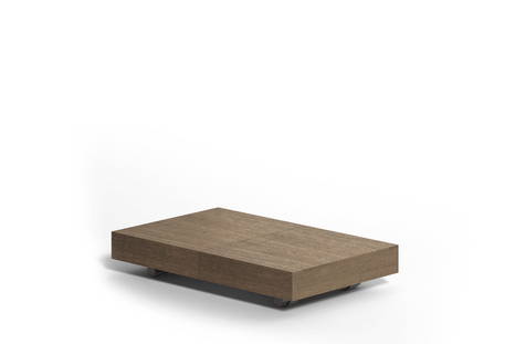 Box wood transformable coffee table by Ozzio Italia