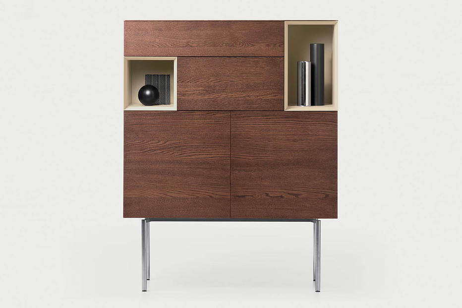 Brema Open cupboard by Pianca comes with a high degree of customization