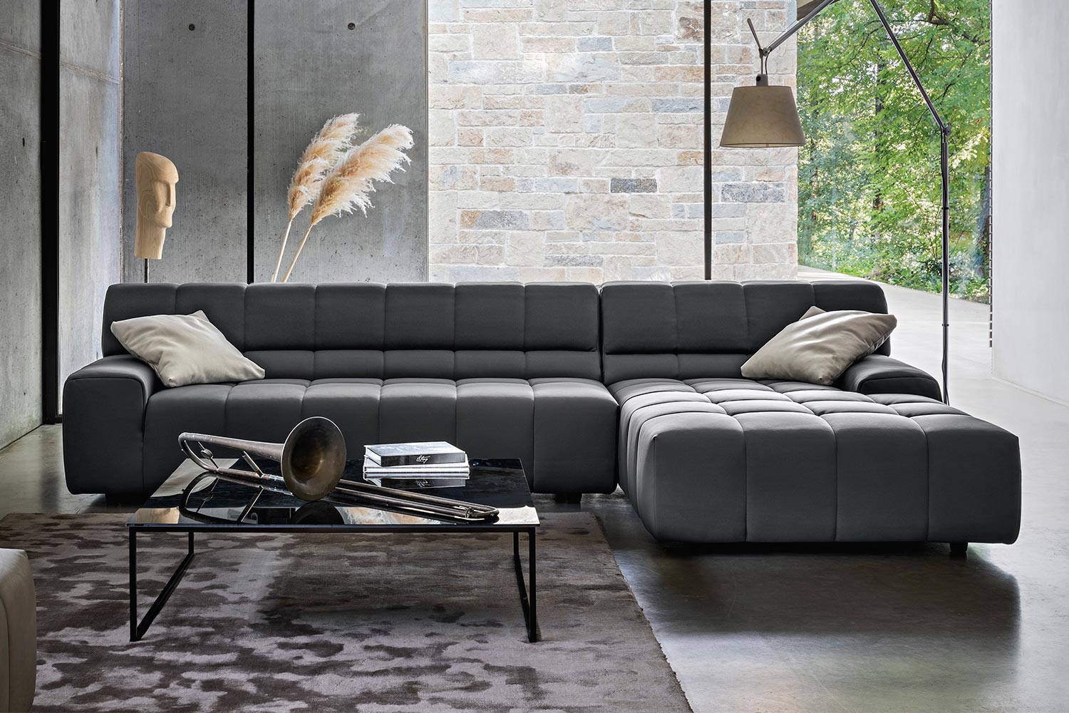 Bric Sectional Sofa With Chaise by Nicoline Italia | room service 360°
