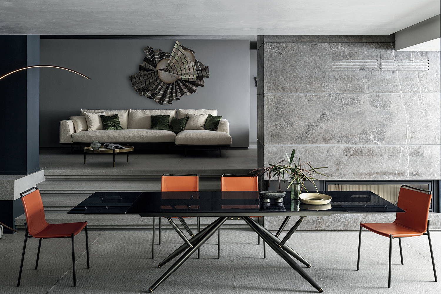 Bridge Glass Dining Table
