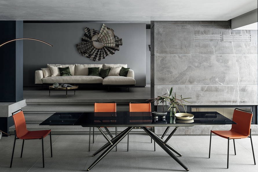 Bridge Glass Dining Table