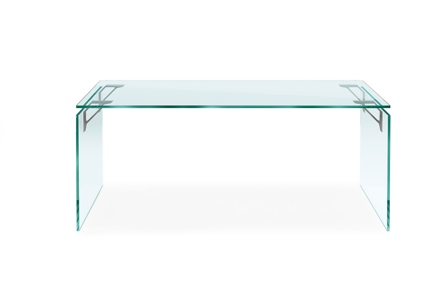 Bright office table side view