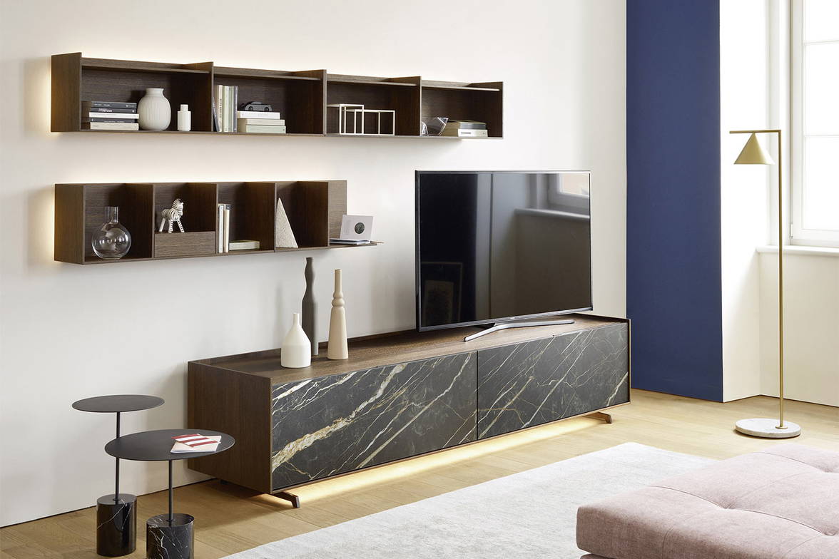 Cabaret ceramic TV stand by San Giacomo Cabaret ceramic TV stand by San Giacomo