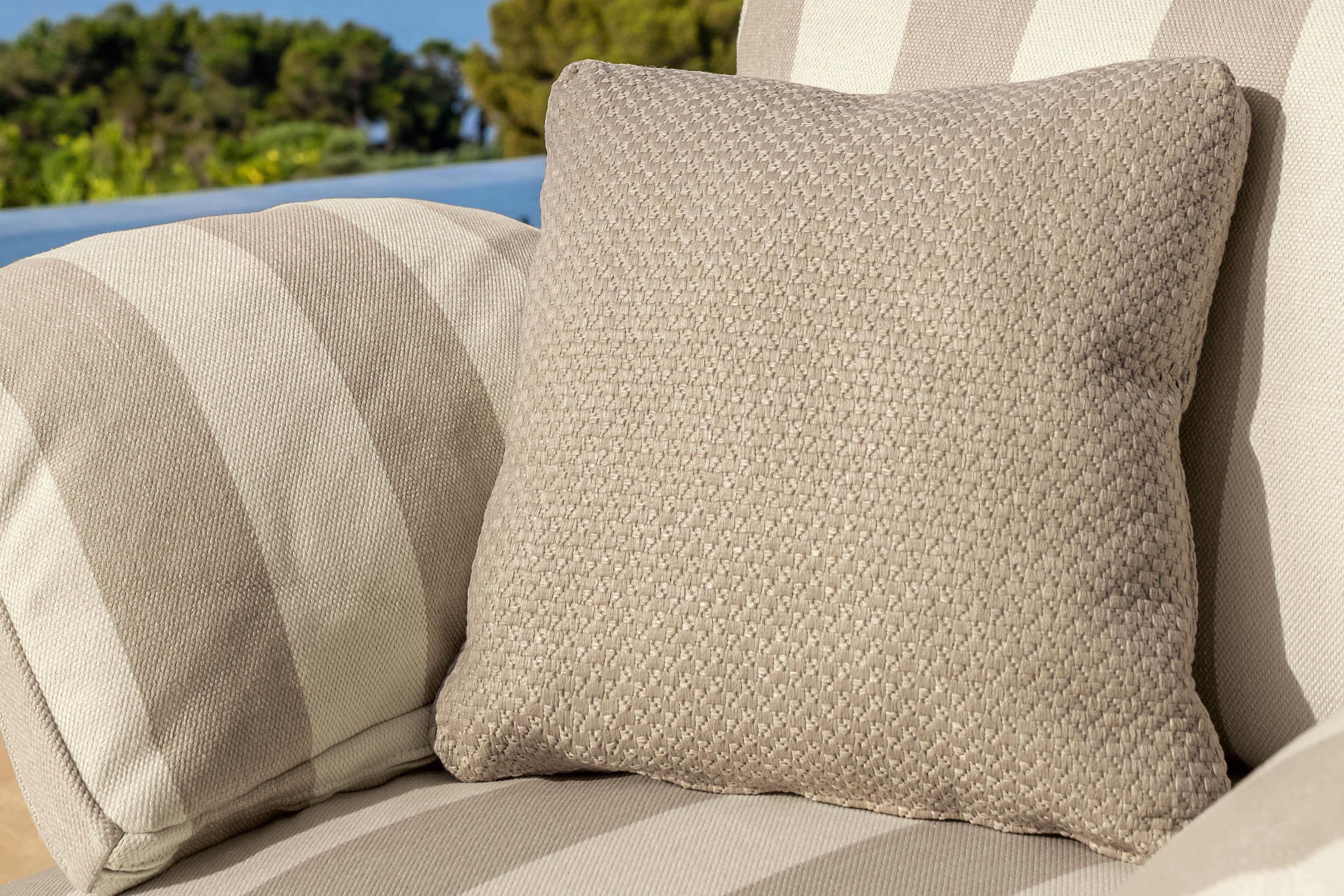 Close-up of the Capri accent pillow.