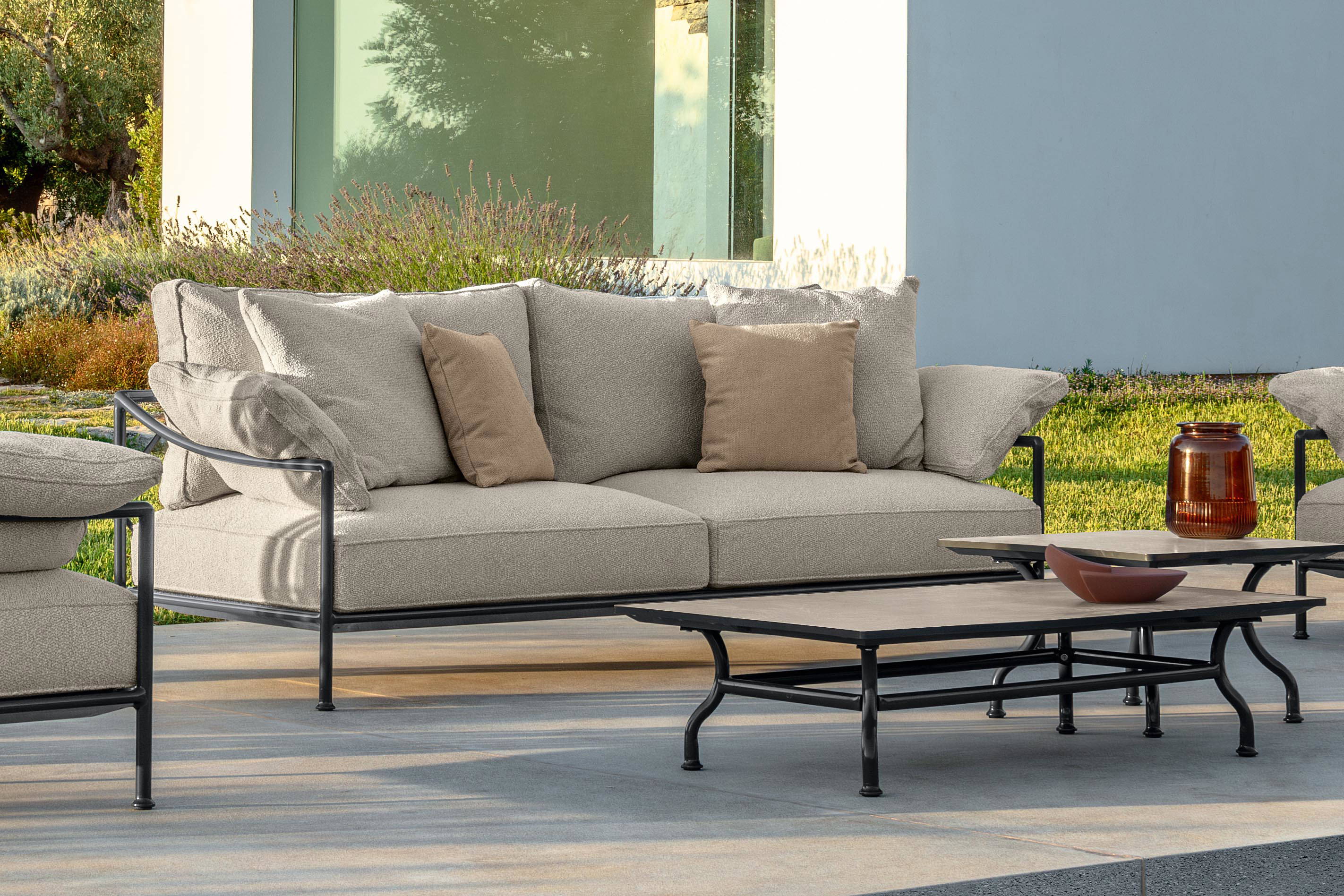 The Capri sofa with Capri coffee table.
