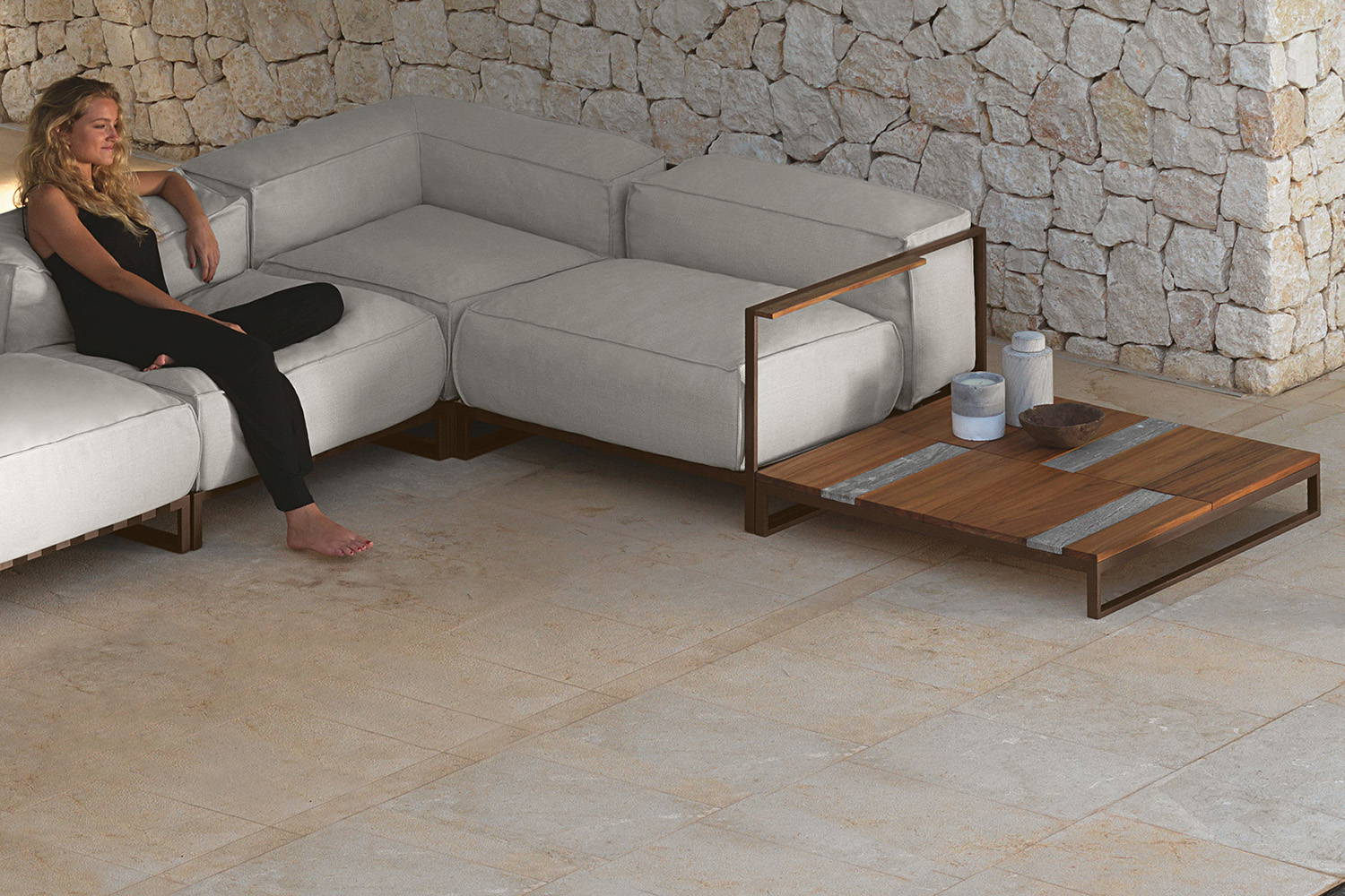 その他 Sofa With Table For sale Casilda Corner Sectional Sofa with Table by Talenti | room service