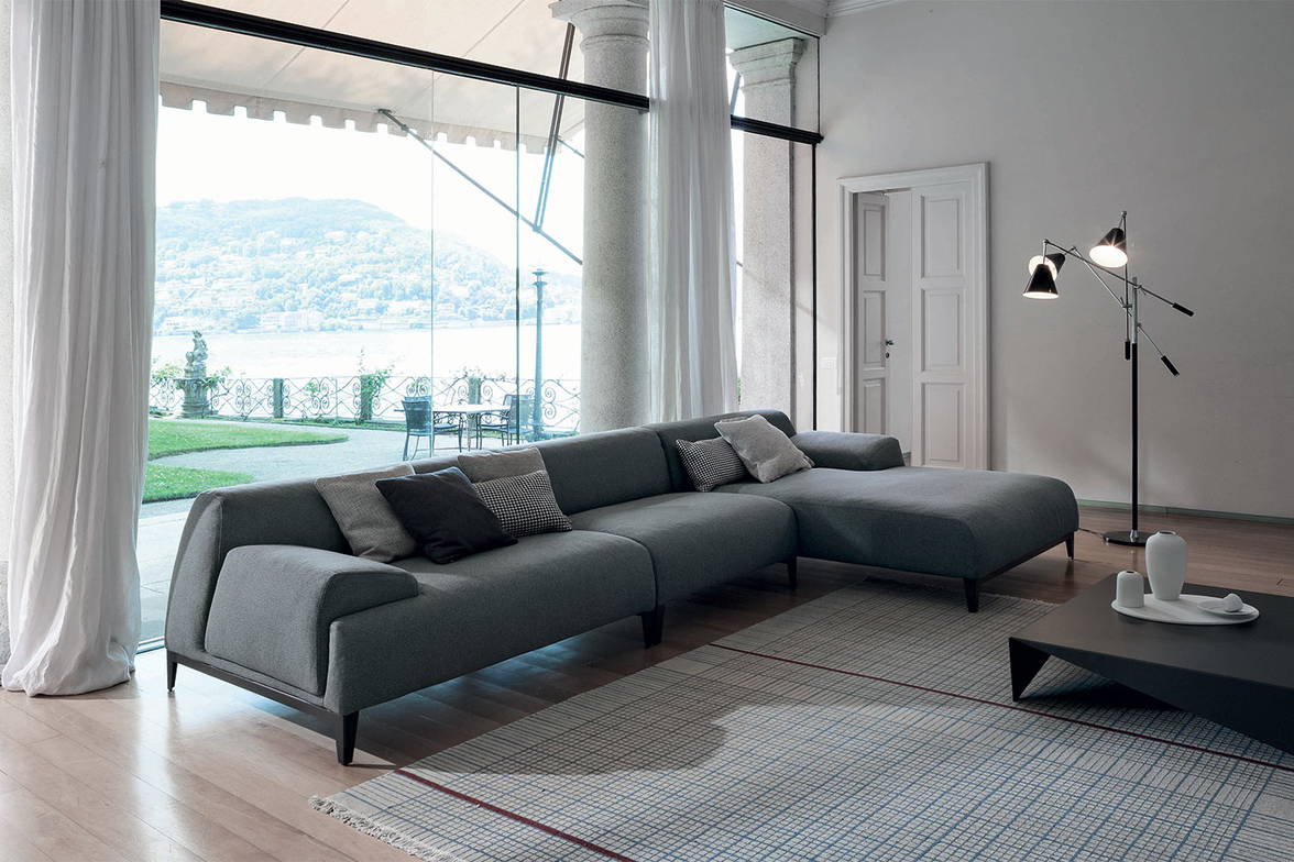 Cave sectional sofa with chaise by Bonaldo Cave sectional sofa with chaise by Bonaldo