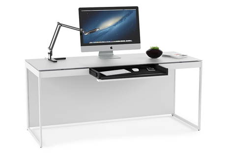 Centro 6401 office desk with keyboard tray by BDI