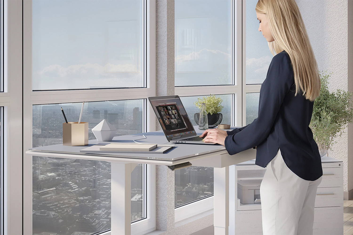 Centro 6452-2 Lift Desk by BDI | room service 360°