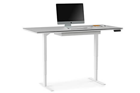 Centro 6452-2 lift desk with optional drawer by BDI