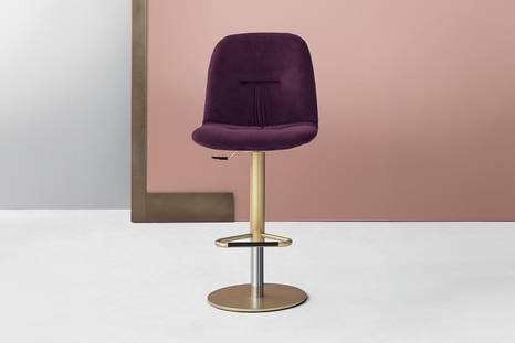 Chantal adjustable bar stool by Bontempi Casa