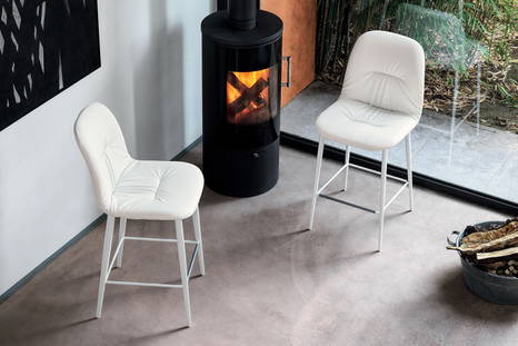 Chantal bar stools by Bontempi Casa